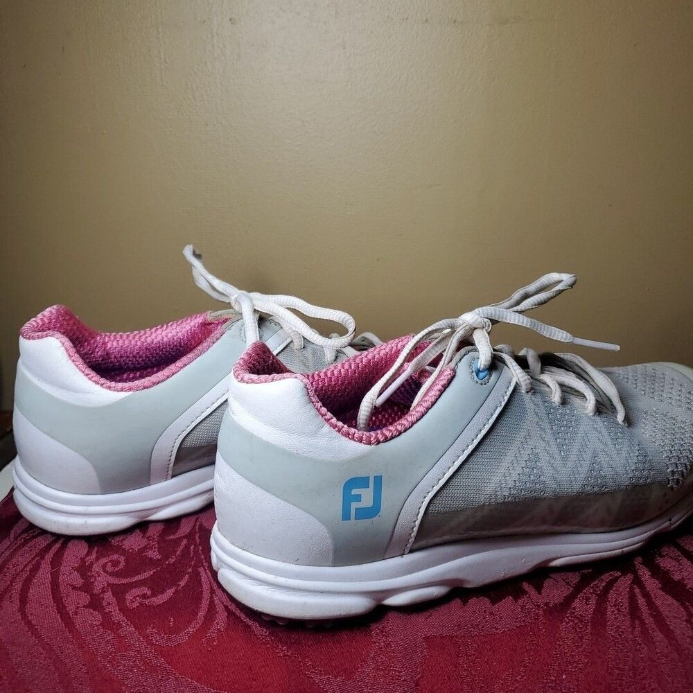 FootJoy Sport Spikeless Golf Shoes woman's Sz 7 Lace Up Sneaker - Picture 4 of 8